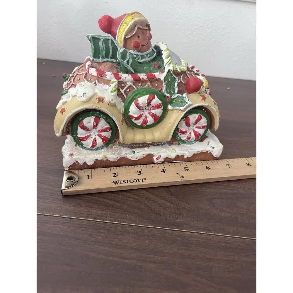 All Hearts Come Home Gingerbread House Fiber Optic Lighted Car Tested Works